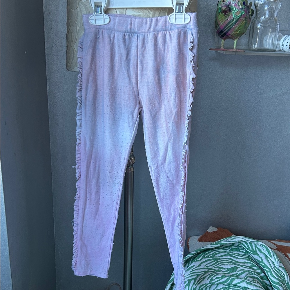 Chaser pink Ruffle Trim Leggings